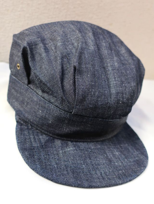 デニム レイルロード キャップ