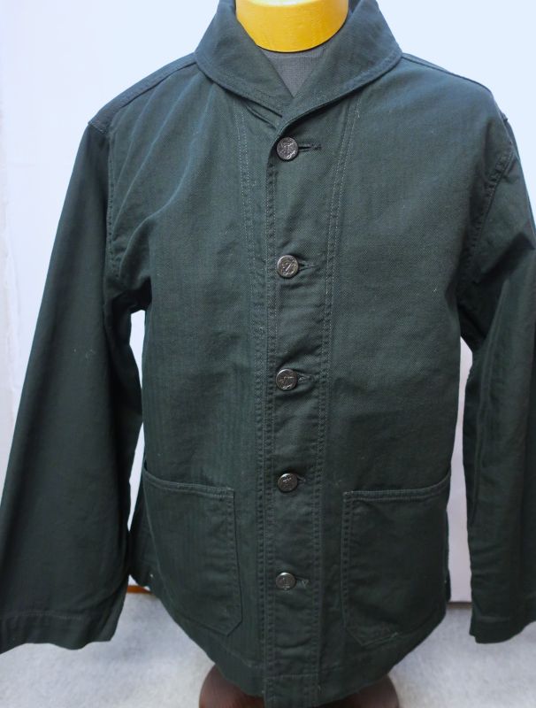 USN ショールカラー ヘリンボーン カバーオール