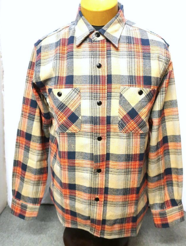 ツイルチェック ワークシャツ