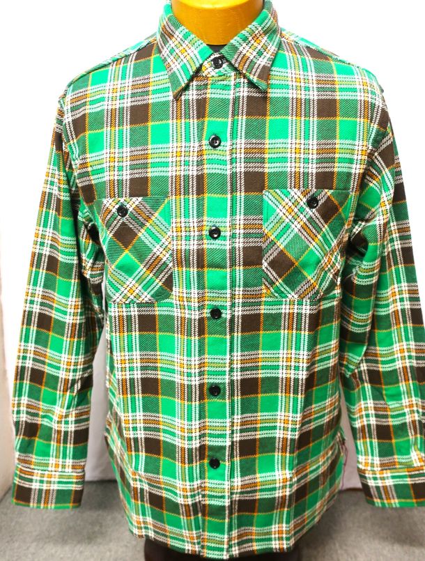 ツイルチェック ワークシャツ