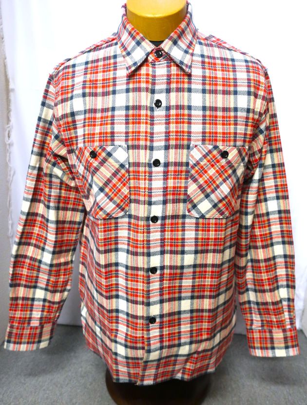 ツイルチェック ワークシャツ
