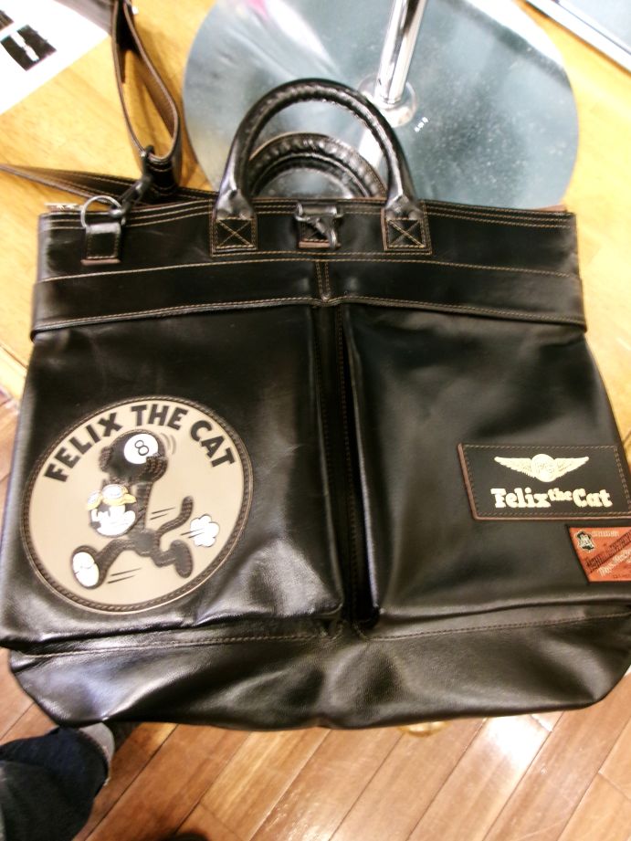 FELIX THE CAT レザー ヘルメットバッグ