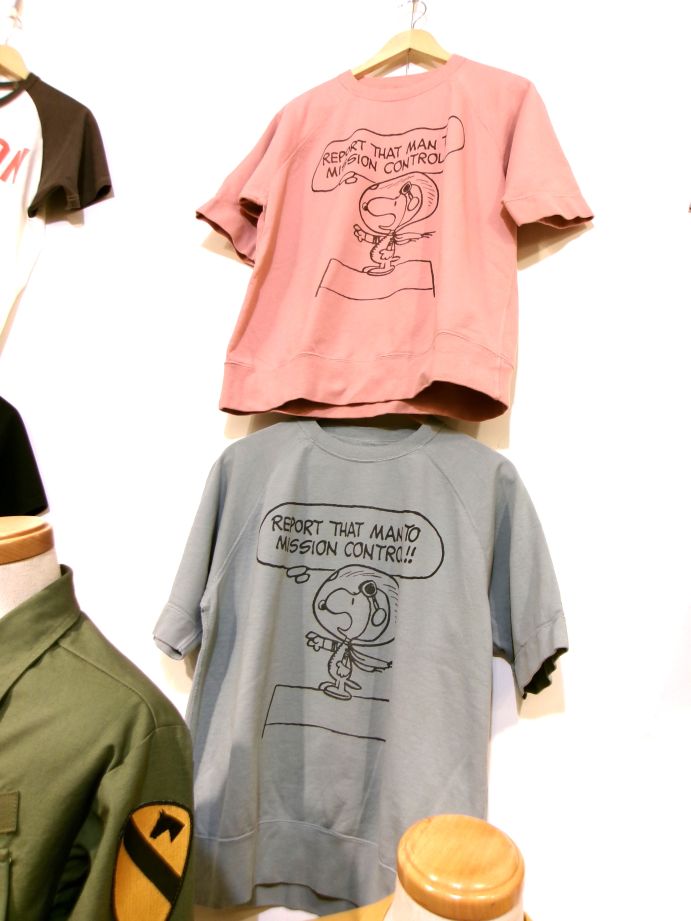 SNOOPY 半袖スウェットシャツ