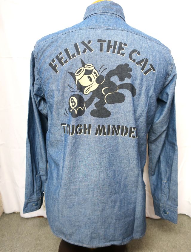 FELIX THE CAT シャンブレーシャツ