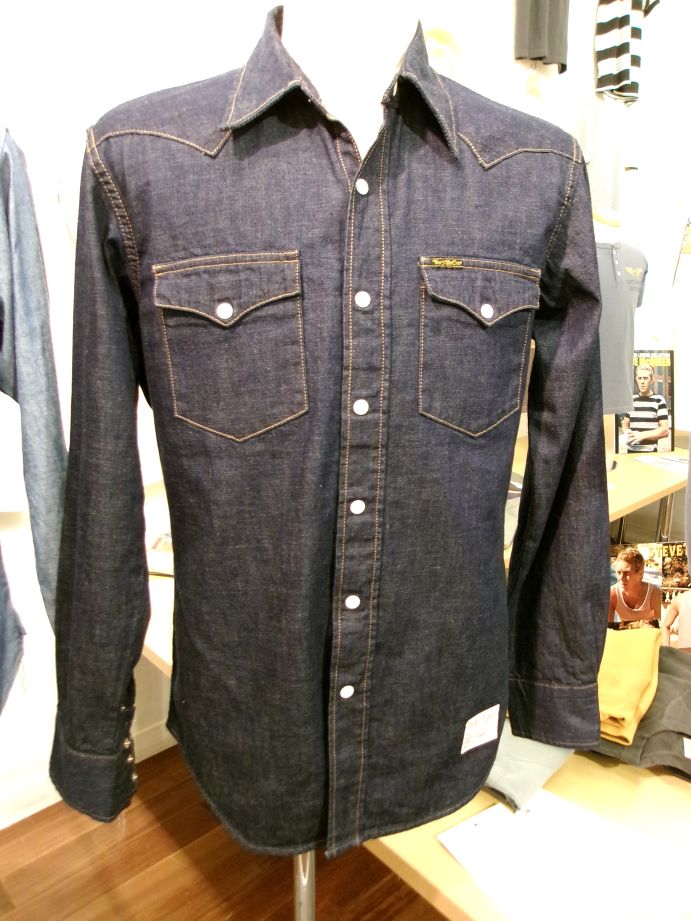 デニム ウエスタンシャツ