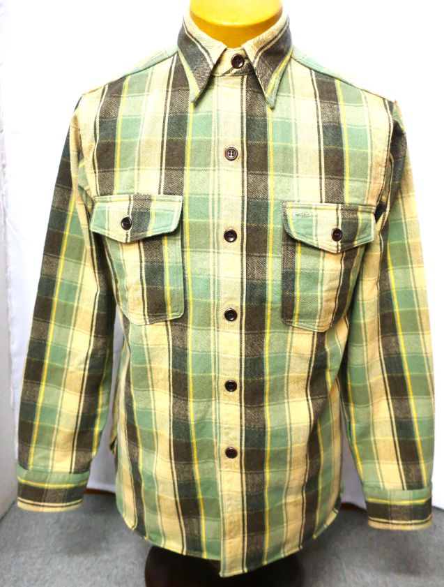 フランネルシャツ チンストラップ H柄