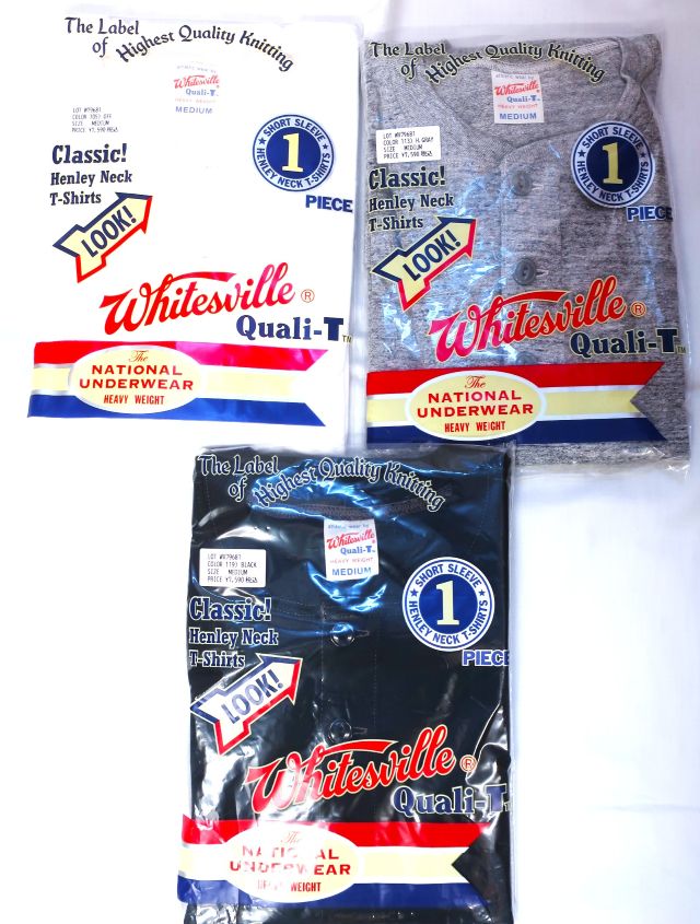 2パック 半袖ヘンリーネック Tシャツ